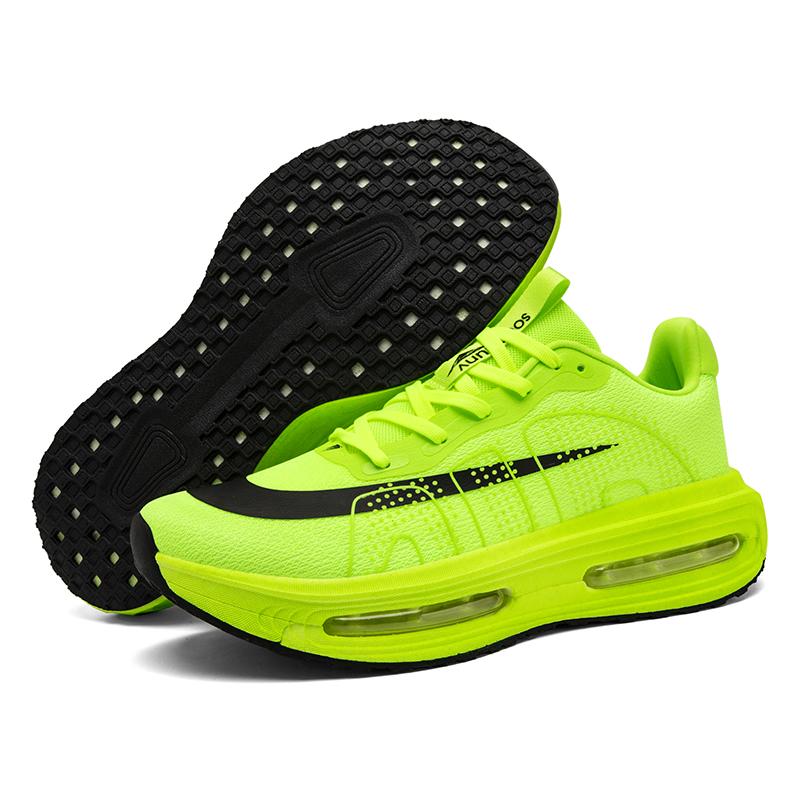 New Air Cushion Couple Running Shoes for Men Women Gore-Tex Technology Comfortable Stylish Design Neon Yellow & Black Shoes with Air Cushion Technology for Daily Wear or Light Activities air cushion sole New Air Cushion Couple Running Shoes for Men Women Gore-Tex Technology Comfortable Stylish Design Neon Yellow & Black Shoes with Air Cushion Technology for Daily Wear or Light Activities air cushion sole