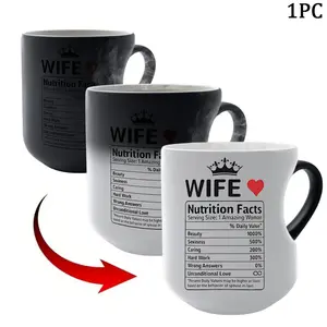Color Changing Mug - Incredible Wife Ceramic Coffee Mug, 11oz With Heart Handle-  Cups Gifts for Women, Moms, Friends for Mother'S Day, Birthdays, Valentine'S Day