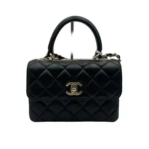 Pre-owned CHANEL france Crossbody Bags h5 Black and Gold Small Lambskin Trendy CC Crossbody Bag 60945