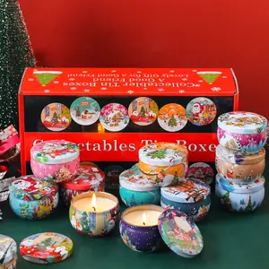 16-Pack Soy Wax Candles, Long-Lasting Burn, Strong Fragrance, Perfect Christmas Gift, Home Decor, Holiday Scented Candles, Decorations Supplies