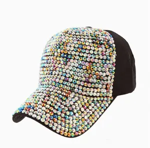 RADIANT SLAY GLITTER HAT (Multi-Color/Black Rhinestones)