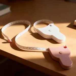 2PCS 150cm Retractable Soft Tape Measure, 2-Sided Portable Measuring Tool with Lock Push Button for Body Measuring Sewing Crafts