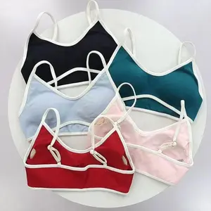 Color Blocking Camisoles, Seamless Fitness Yoga Bra, Outerwear, Running, Fitness, Shock-Absorbing, Tight fitting Sports Bra