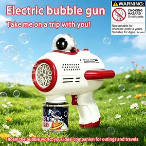 Astronaut Bubble Machine, 80ML Bubble Solution, Rechargeable 500mah Battery, Perfect for Kids, Parties, Camping, Kindergarten, Birthday Gifts