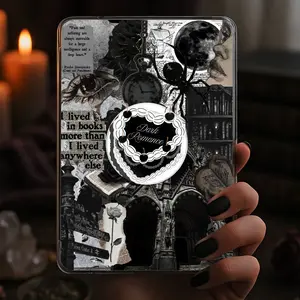 Dark Romance Black Cherry Cake Kindle Grip Magnetic Holder Gothic Magsafe Phone Kindle Accessory