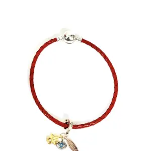 Leather Evil Eye Protection Bracelet for Women bestie gift luck bracelet