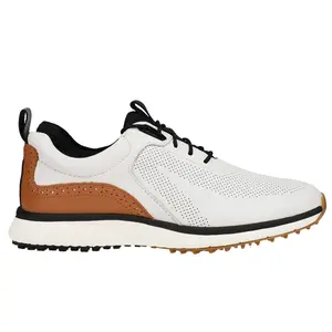 Johnston & Murphy Mens Xc4 H1-Luxe Hybrid Golf Golf Sneakers Shoes - White