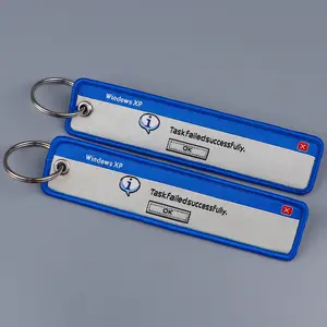 Geeky Windows XP "Task Failed Successfully" Keychain – Perfect for Programmers & IT Pros