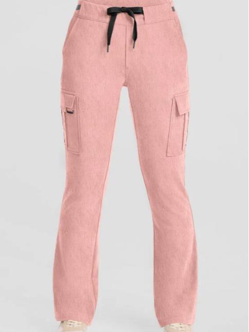 Healing Hands Quest Blair Women's 6-Pocket STRETCH Flare Leg Drawstring Cargo Scrub Pants