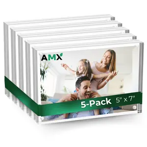 AMX® 5x7 Magnetic Acrylic Photo Resin Frame Display