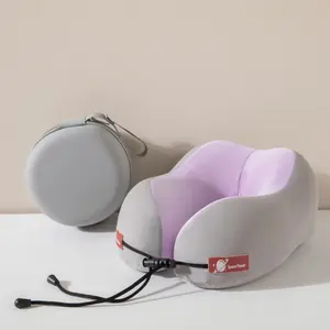 U-Shape Neck Pillow for Business Travel, Travel Neck Cushion, Silent Noise Reduction, Cool Feel, High-Quality Camel Peak Design, All Seasons Use