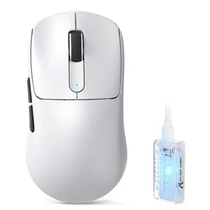 ATTACK SHARK V5 Wireless Gaming Mouse 55g Ultra-Lightweight PAW3950MAX 42K DPI Sensor 8000Hz Polling Rate Tri-Mode-Bluetooth/2.4Ghz/Wired Mice for Large Hand