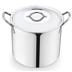 Mainstays 12 Quart Stainless Steel Stock Pot, Silver