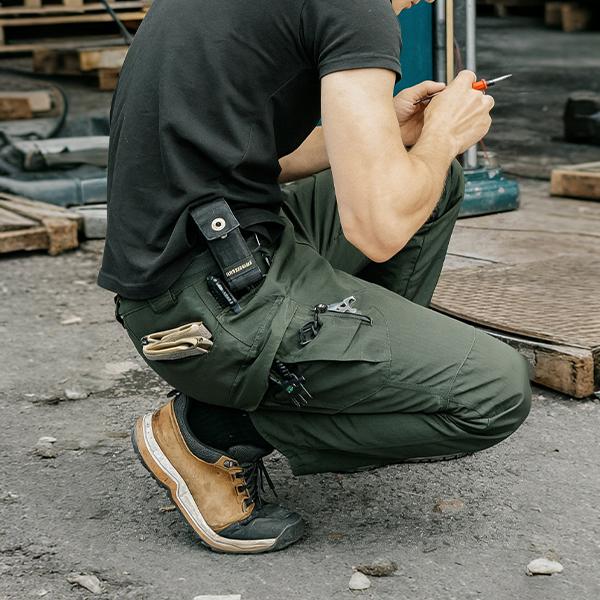 HOMUG Men's Lightweight Casual Work Pants, Men's Tactical  Mountaineering Pants, Durable Multi-Functional Pockets, Horse-Faced Cuffs, Suitable for Spring and Autumn Wear（Please order according to the size chart） SpringStatements  Menswear Outdoor