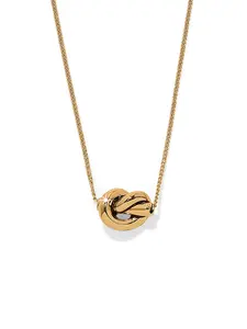 Brighton Interlok Single Knot Mini Necklace - Gold