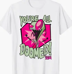 Invader Zim You're All Doomed Dark Humor Nickelodeon Cartoon T-Shirt 7
