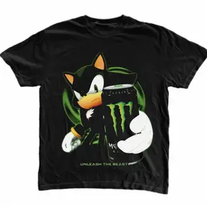 Unleash The Beast T-Shirt Shadow the Hedgehog Sonic Graphic Tee Unisex Gothic Grunge Y2k Emo Scene Amity Affliction Style Menswear Womenswear Streetwear