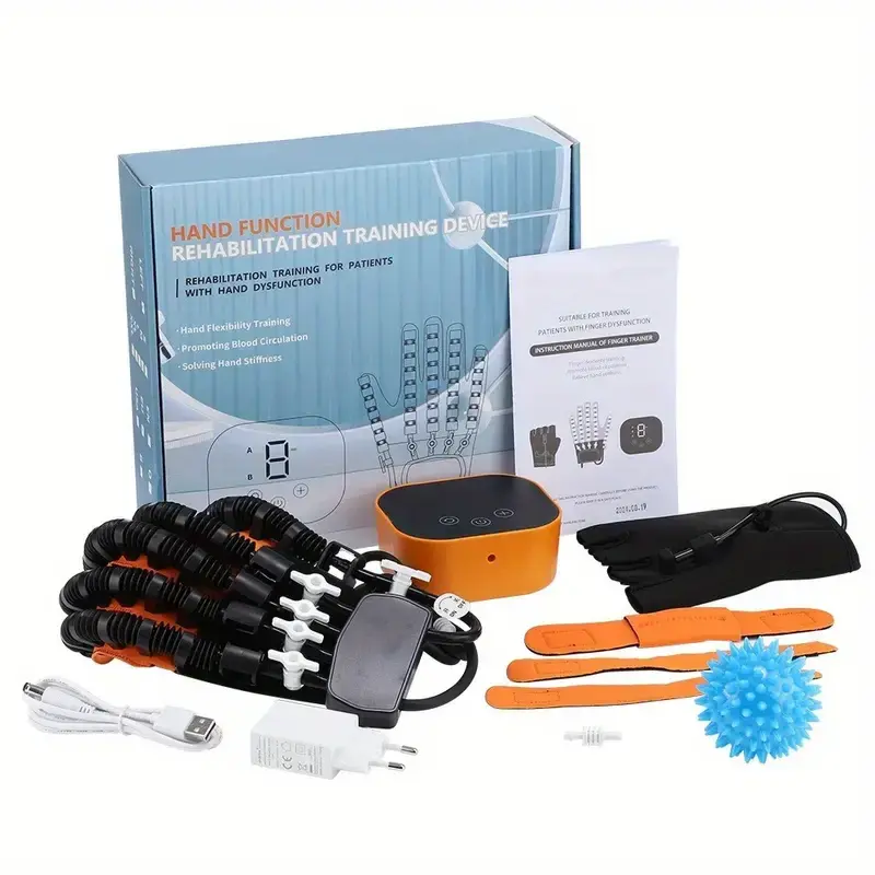 Smart Rehab Robot Glove Stroke Hand Recovery Mirror Training Finger Rehabilitation Therapy Device