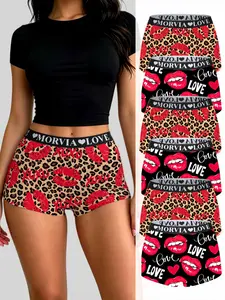 6-Pack Women's baddie Pattern Underwear, Soft Comfortable Mid-Rise Seamless Boxer Shorts, No Roll Edges, All-Season Elastic  Waistlingerie & tiktok shop & fit inspo & tiktok shop deals & shein haul outfits & boxer & ootd & baddie