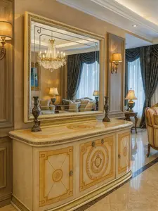 Luxury Italian Buffet & Mirror Set – A Masterpiece of Elegance