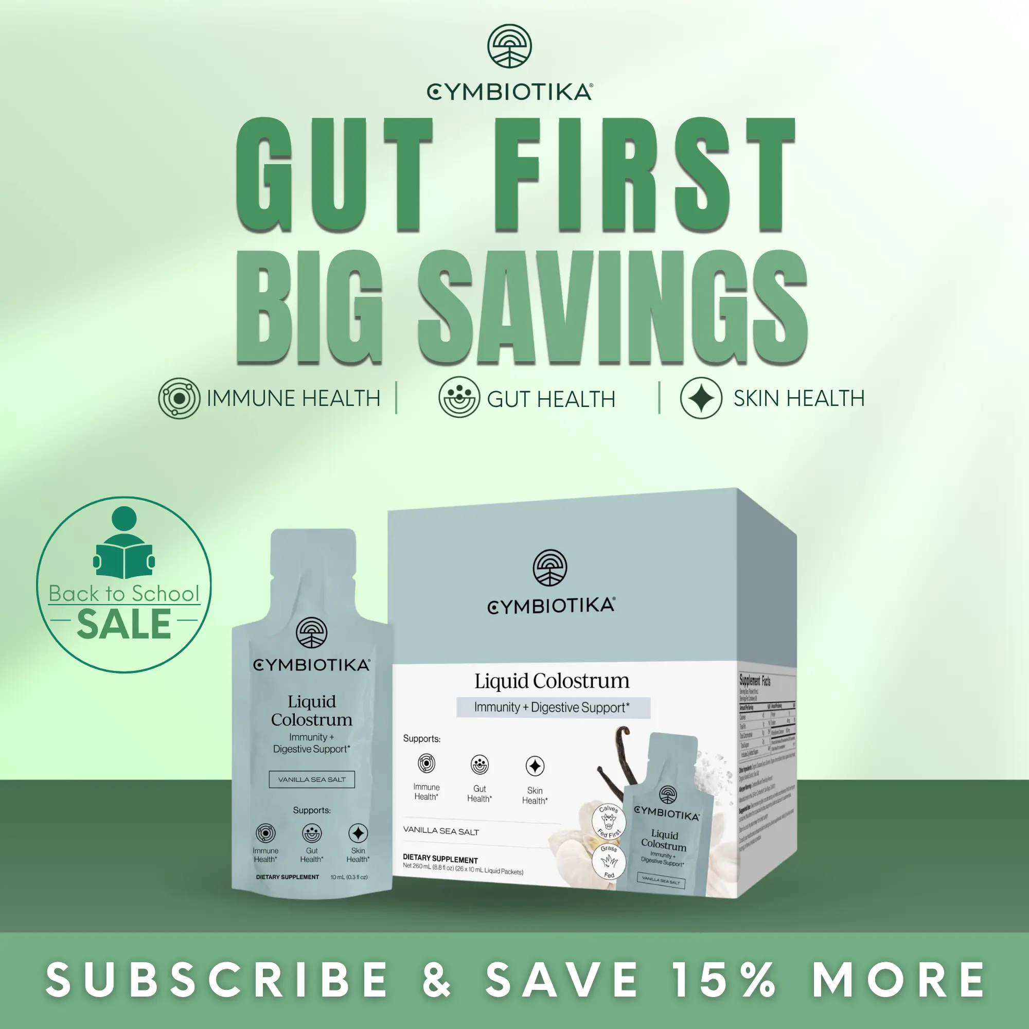 Liquid Colostrum | 26 Packets | Gut Health, Immune Support & Glowing Skin, Hair & Nails | Most Bioavailable Form vs Powder or Capsule | Grass-Fed U.S. Dairy | Calves Fed First | No Antibiotics | IgG Antibodies | No Mixing | Third-Party Tested