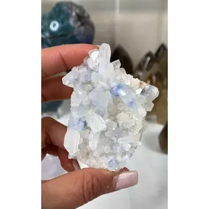 Rare Dumortierite in Quartz Crystal Cluster