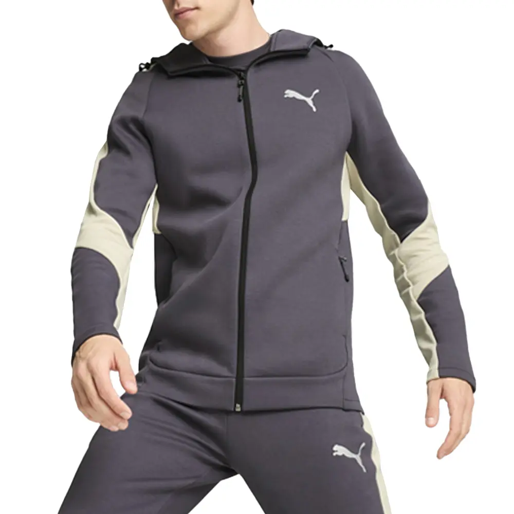 PUMA Mens Evostripe Hoodie Casual Outerwear Casual - Grey