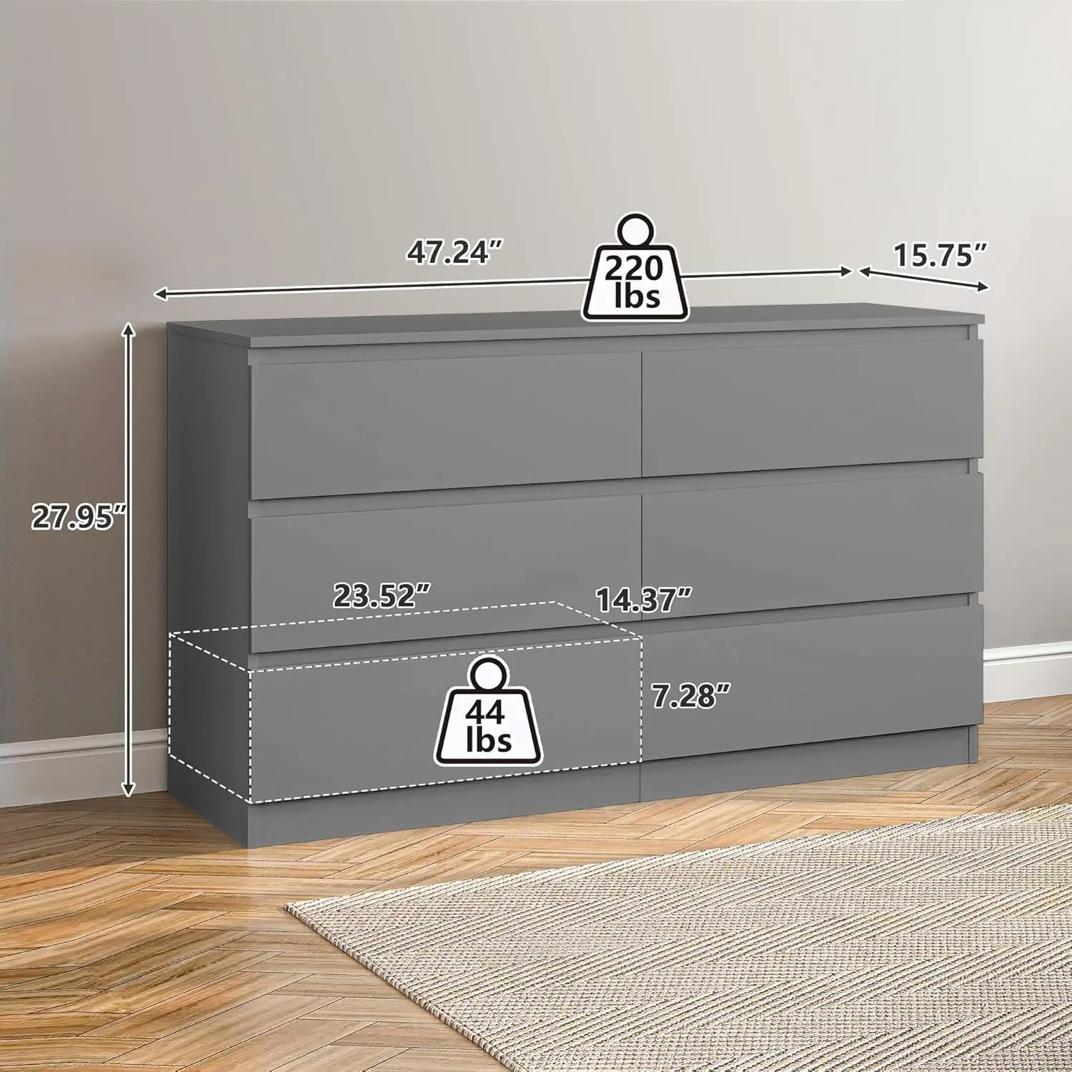 6-Drawer-Grey