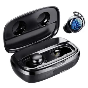 2024 Tribit Wireless Earbuds, 110H Playtime Bluetooth 5.3 IPX8 Waterproof Touch Control True Wireless Bluetooth Earbuds with Mic Earphones in-Ear Deep Bass Built-in Mic Bluetooth Headphones, FlyBuds 3 Wireless