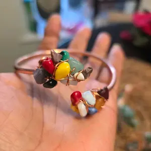Copper Brangles with or without chip  beads