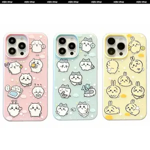 Cute Cartoon Chiikawa Usagi Hachiware Cases For iPhone 17 Promax 16 15 14 13 12 11 Pro Plus Air The Best Halloween Gifts Fans Phone Case Cover Shockproof Soft TPU Cover