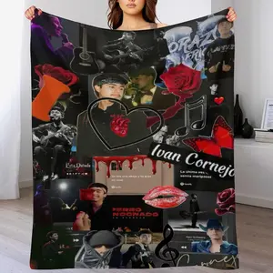 Ivan Music Cornejo Blanket Air Conditioning Blanket Super Soft Travel Outdoor Flannel Blanket Fashion Personalized Gift Office Sofa Blanket Merch.30 x40, Style