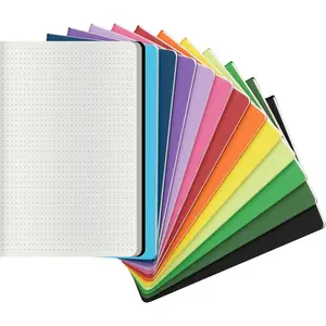 12 Pack Colorful Dot Grid Notebook Journals Bulk with Thick Paper, 60 Pages, 8.3x5.5 inch, A5 Size, Writing Subject Notebooks Planner for Student Travelers Office, Travel Journal Set