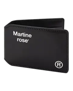 Logo-Foil Embossed Leather Card Holder