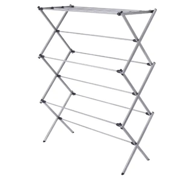 Oversized Steel Laundry Drying Rack, 7-Level Folding Design, Large Foldable Clothes Drying Rack for Home and Laundry Room