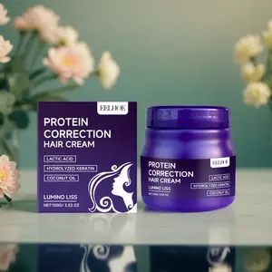 Protein Straightening Cream | Hydrate Nourish, Anti-Frizz, No Heat Straight Hair