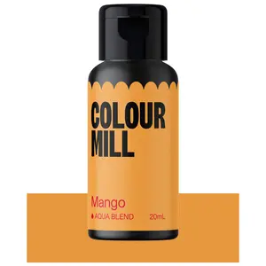 Colour Mill Aqua Blend Water-Based Food Coloring 20 Milliliters, Mango
