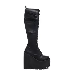 Obsidian Pocket Platform Boots
