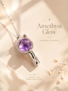 I purple You Inspired Necklace, Kpop Lightstick Necklace, Purple Pendant, Cute Fan Jewelry Gift for Fan, Concert Merch, 2026 World Tour