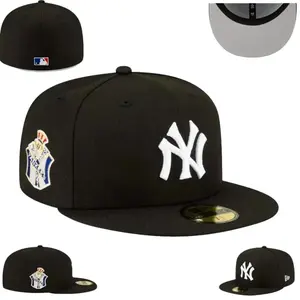 New Era New York Yankees 59FIFTY Fitted Cap Royal Blue Edition with White Logo and World Series Patch Flat Brim Baseball Hat MLB Streetwear Cap for Men Women
