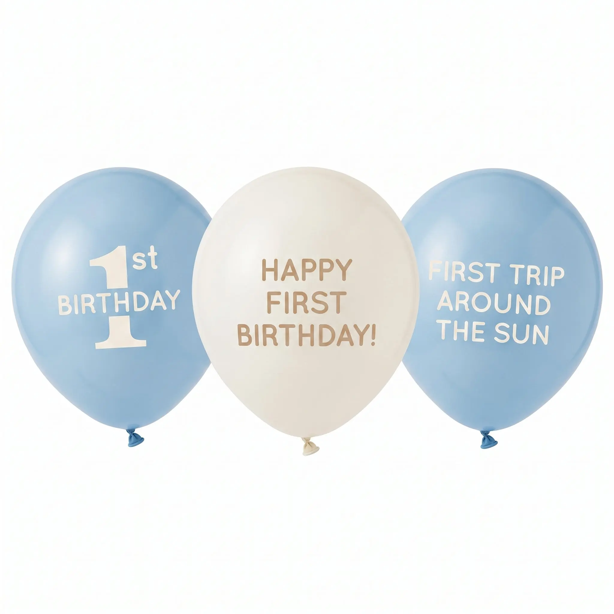 Baby's First Birthday Latex Balloons - 12" Printed, 6-Pack