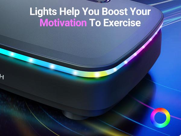 MERACH Vibration Plate Exercise Machine with Bluetooth & Light Whole Body Workout Home Gym Led Display Vibration