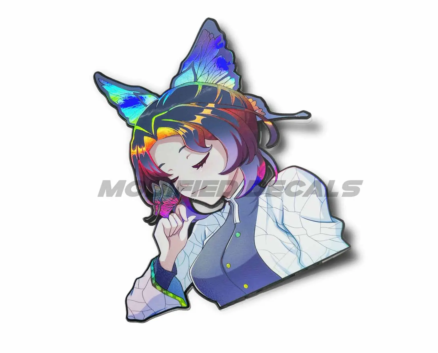 Butterfly Kisses Holographic Sticker