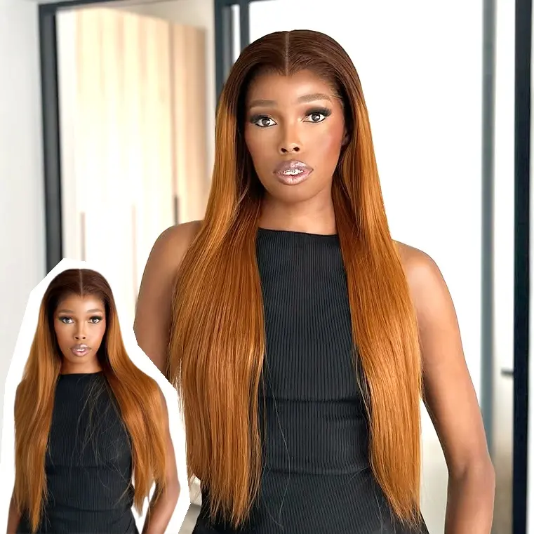 [Widow's Peak ]AliPearl Honey Bliss Color Straight M shaped Hairline 6x8 Glueless Wig & 13x6 Frontal Wig M Shaped Hairline with Drawstring Ready To Go Wig Pre Plucked #tiktokshopstockup
