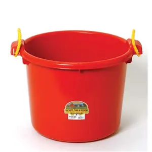 Miller Muck Tub Red 70 Quart - PSB70RED, Bucket, Portable Outdoor Bucket