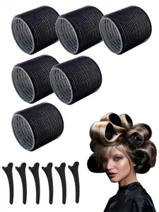Hair Styling Tool Set, Hair Curling Roller & Alligator Hair Clips, Hair Rollers Wave Curler Rollers, Professional Tools for Women & Girls, Kinky Roller Set