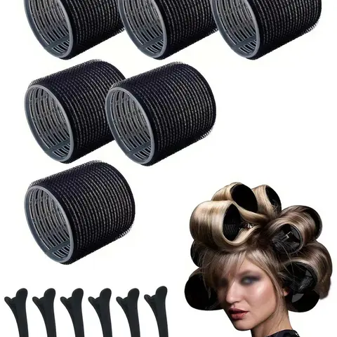 Hair Styling Tool Set, Hair Curling Roller & Alligator Hair Clips, Hair Rollers Wave Curler Rollers, Professional Tools for Women & Girls, Kinky Roller Set