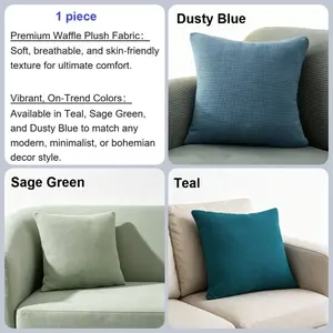 1 PC Solid Color Corn Grain Plush Pillow Cover 16x16 Inch Hidden Zipper Sofa Decor. #Pillow Cover #Home Decor #Cozy Living Room #TikTok Made Me Buy It #Home Upgrade.  (without pillow core)