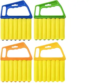 4pc Shutter Air Conditioner Cleaning Brush Set Louver Cleaner for Blinds Ventilation Openings Car Sockets Keyboards Efficient Dust Removal