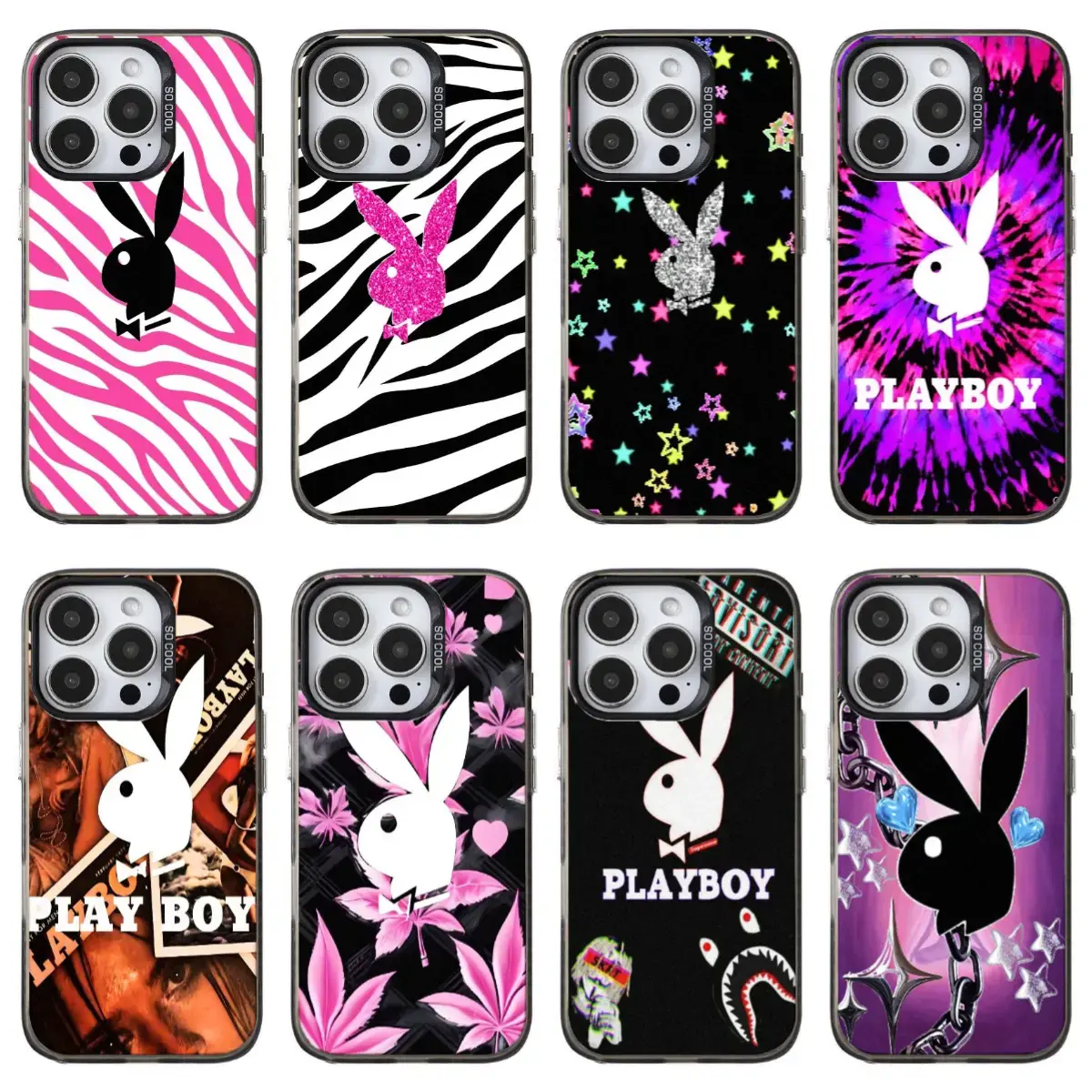 Stylish Playboy Bunny Dual-Layer "Film-Style" phone Cases For iPhone17 Pro max and Air,16 15 14 13 12 Pro,14 15 16 Plus, The perfect gift for holidays, birthdays and parties.